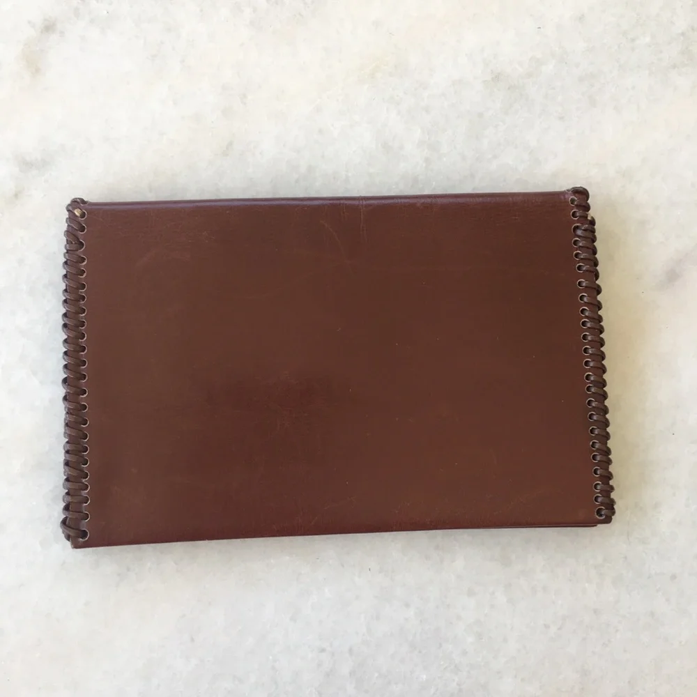 Handstitched Brown Leather Wallet
